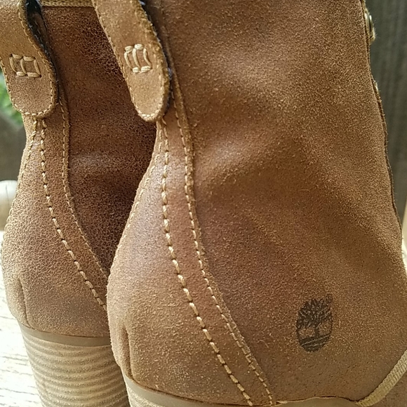 Timberland 🌻 Block heel Anckle Lace up Boot Booties - Picture 6 of 14